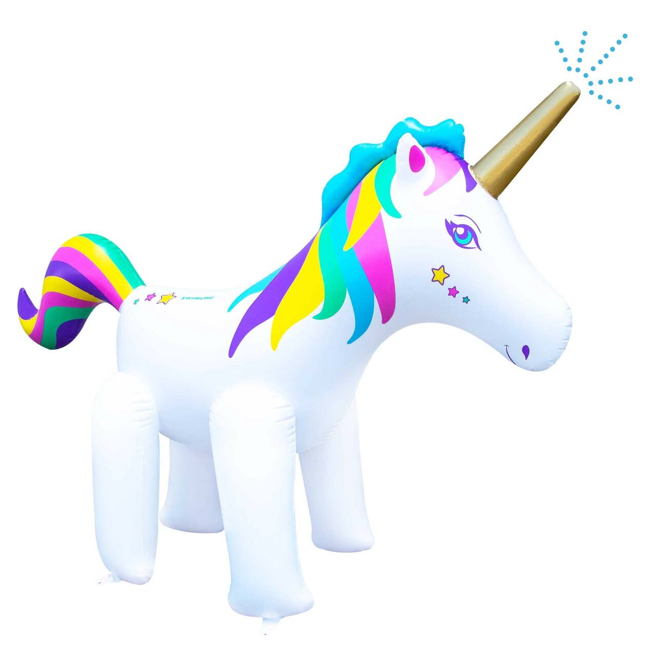 Swimline 6ft. Rainbow Unicorn Outdoor Inflatable Lawn Sprinkler